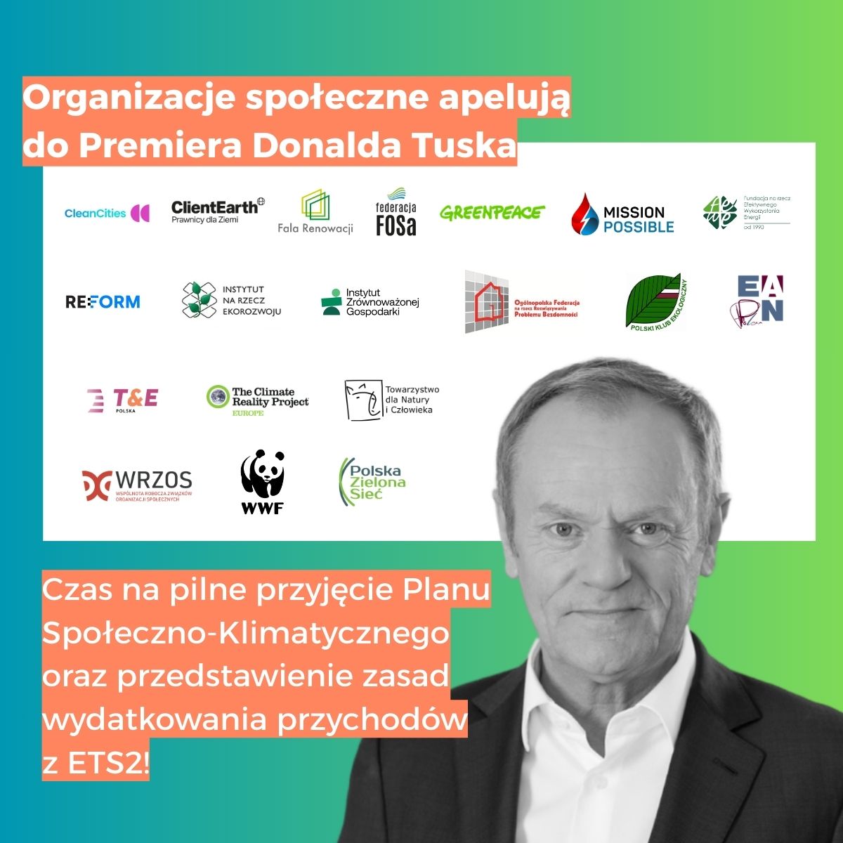 Ponad 120 mld zł z ETS2 na modernizację Polski. Organizacje apelują do premiera o plan wydatkowania